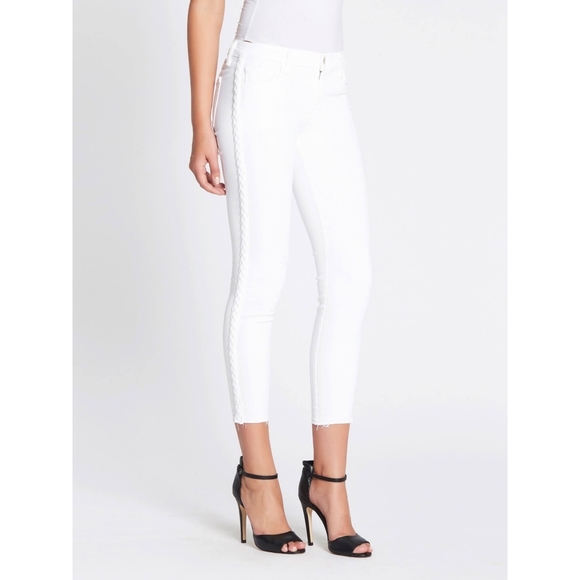 J Brand Denim - J Brand white braided jeans size 27